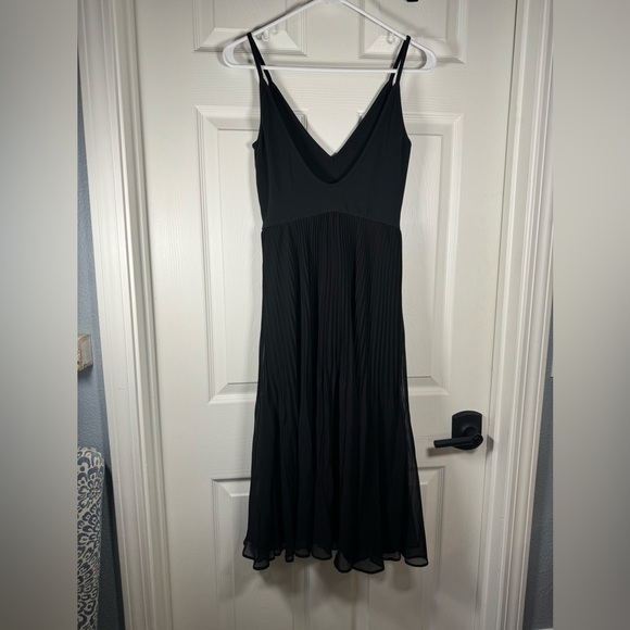 Wilfred Black Body Suit Dancer Black Dress Jersey Pleated Bottom Size Small - Picture 6 of 9